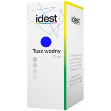 Tusz do pieczątek 25ml IDEST niebieski